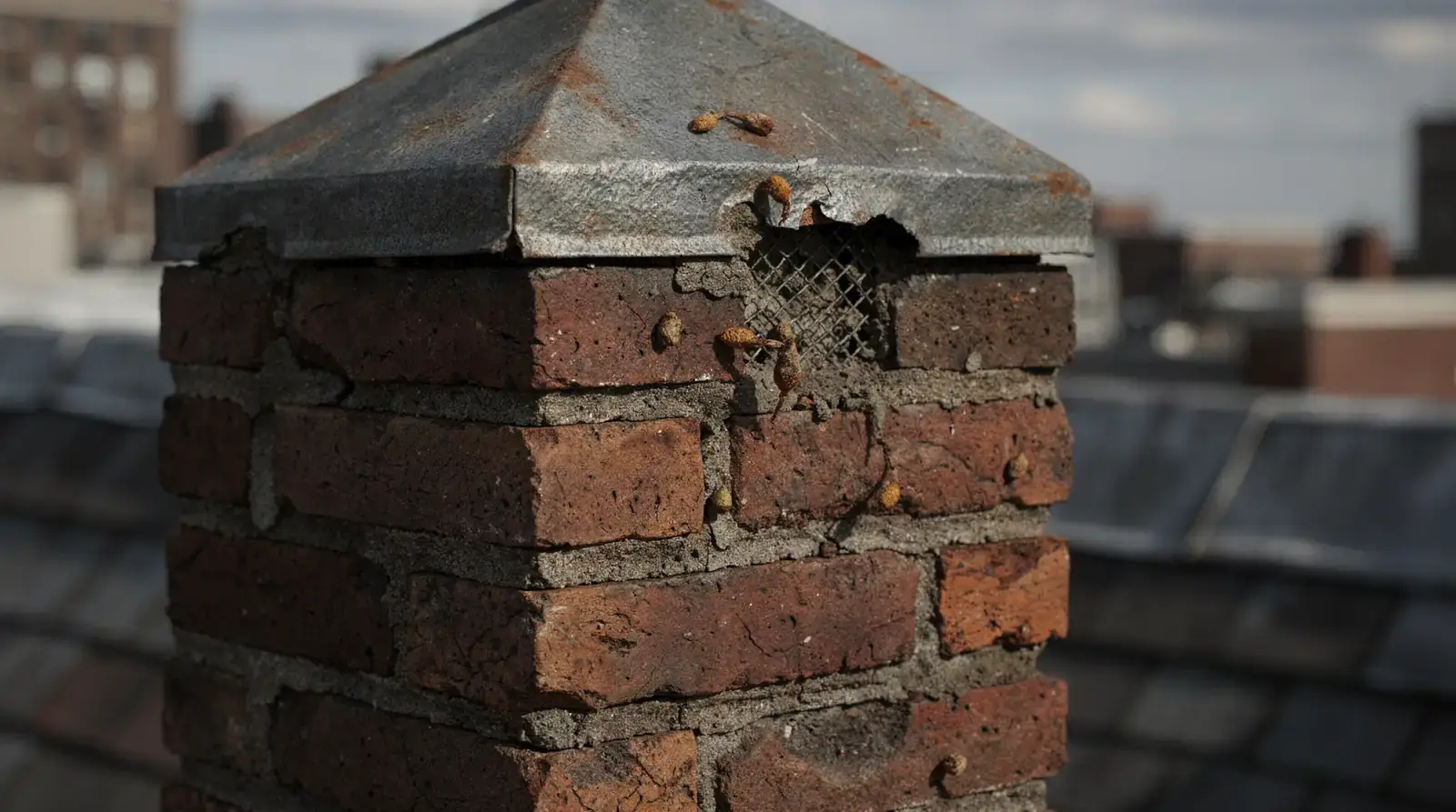 Sealed caps, reinforced flashing, and early detection of droppings keep squirrels from reclaiming a chimney