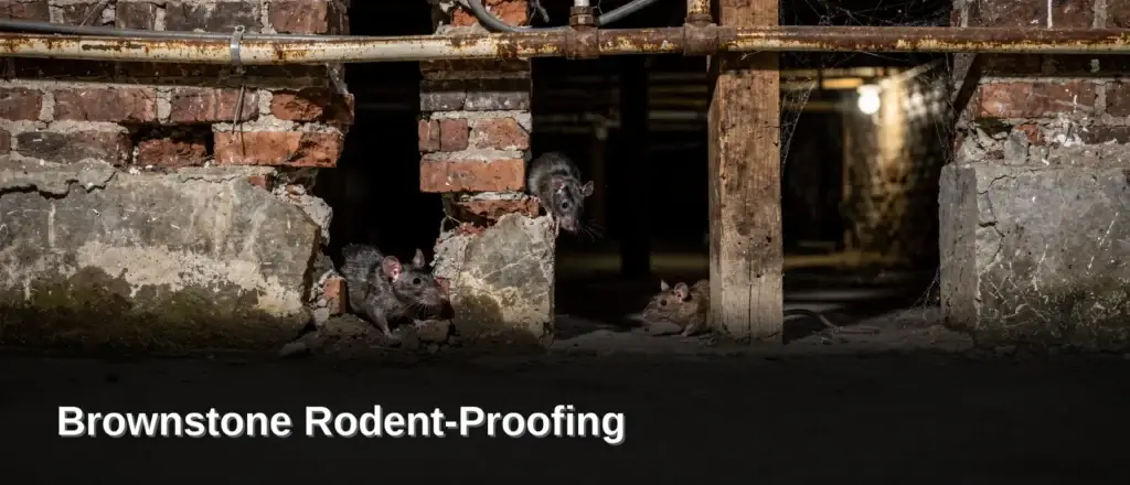 Shared foundation walls turn connected rowhouses into open corridors for rats and mice. Brick, mortar