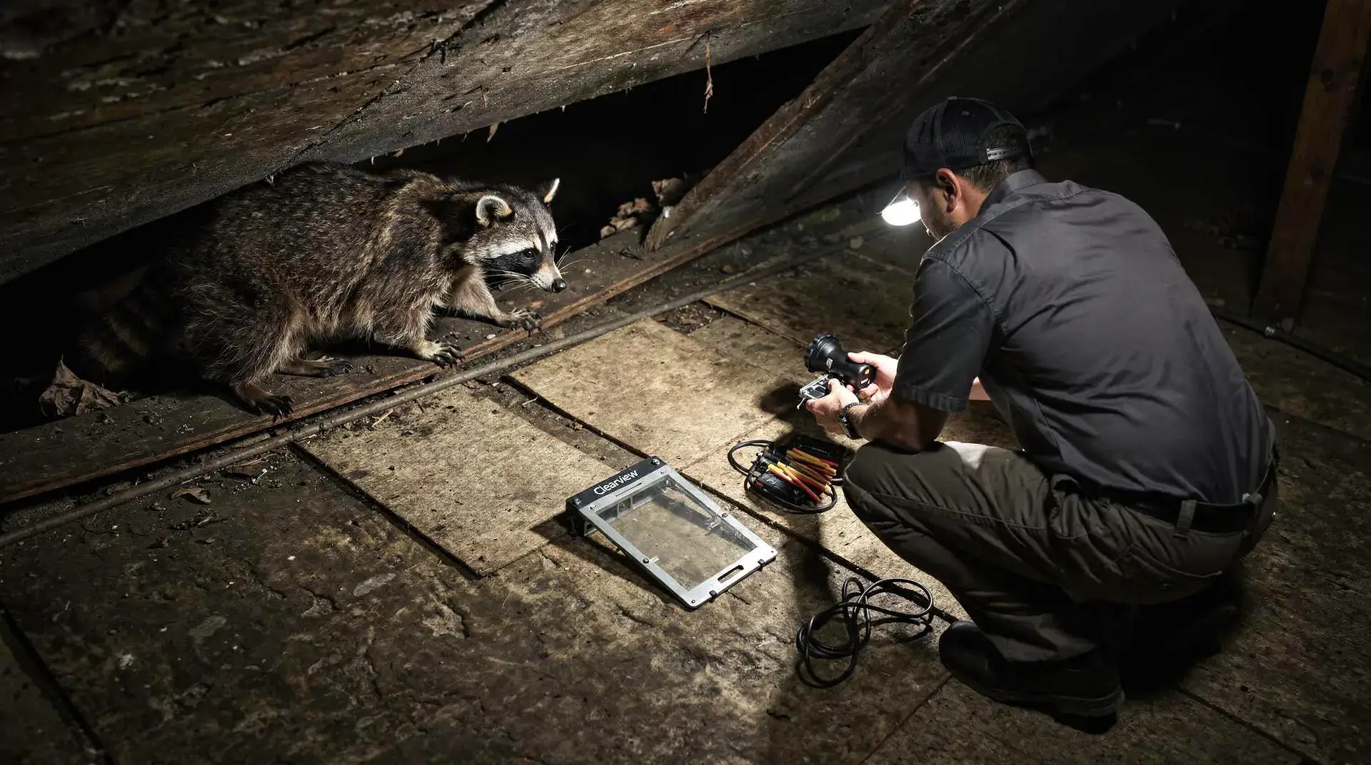 Attic cleanup follows raccoon removal as the next essential phase. Leftover waste, nesting material